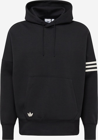 Bluză de molton 'Adicolor Neuclassics' de la ADIDAS ORIGINALS pe negru: față