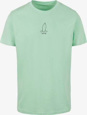 Merchcode Shirt 'Summer - Surf Vibes' in Grün: Vorderseite