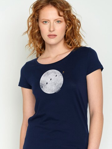 GREENBOMB Shirt 'Nature Penguin Hike' in Blauw