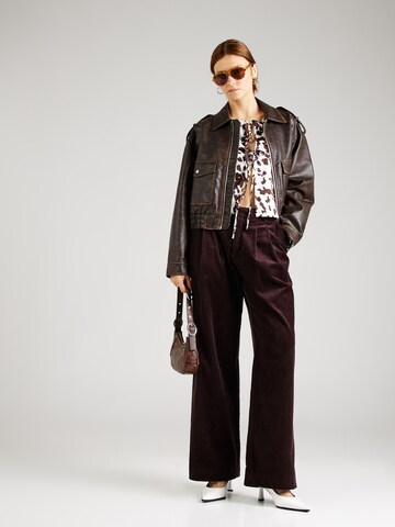PIECES Bluse 'PCMARI' in Braun