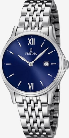 FESTINA Analoguhr 'Festina - Watch Classics - Quartz watch movement - Watch case width: 30.6 mm' in Blau: Vorderseite