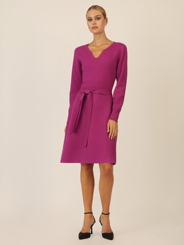 APART Knitted dress in Purple