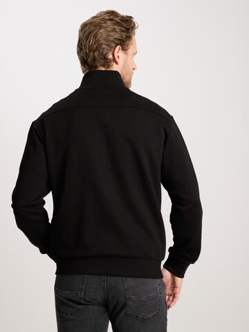 CROSS JEANS Zip-Up Hoodie ' 25439 ' in Black