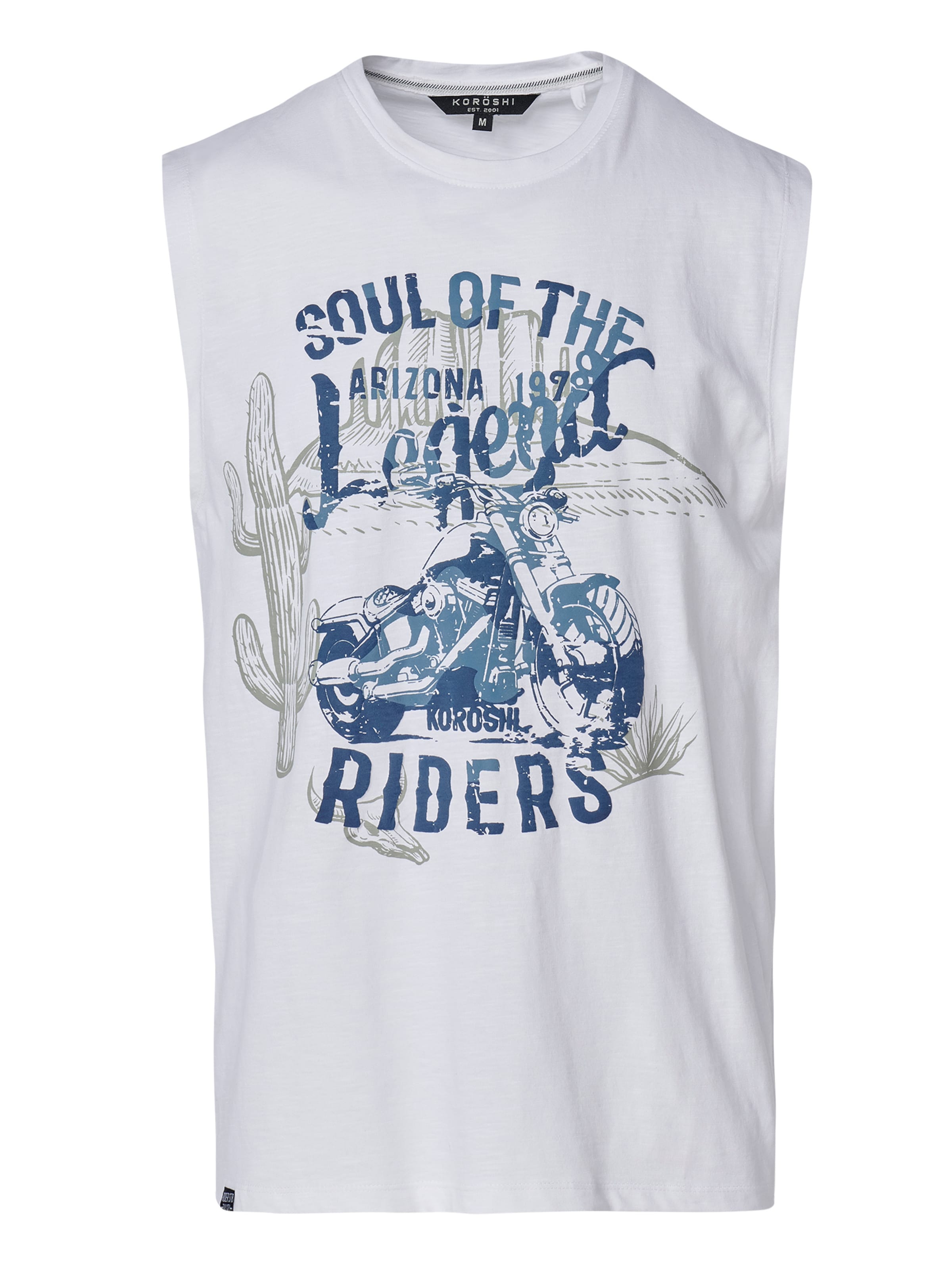 Tricou de la KOROSHI pe alb: față