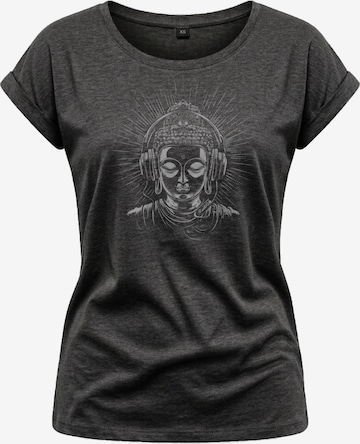 MAKAYA Shirt 'Buddha' in Grey: front