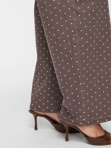VILA Wide leg Jeans 'VIChia' in Bruin
