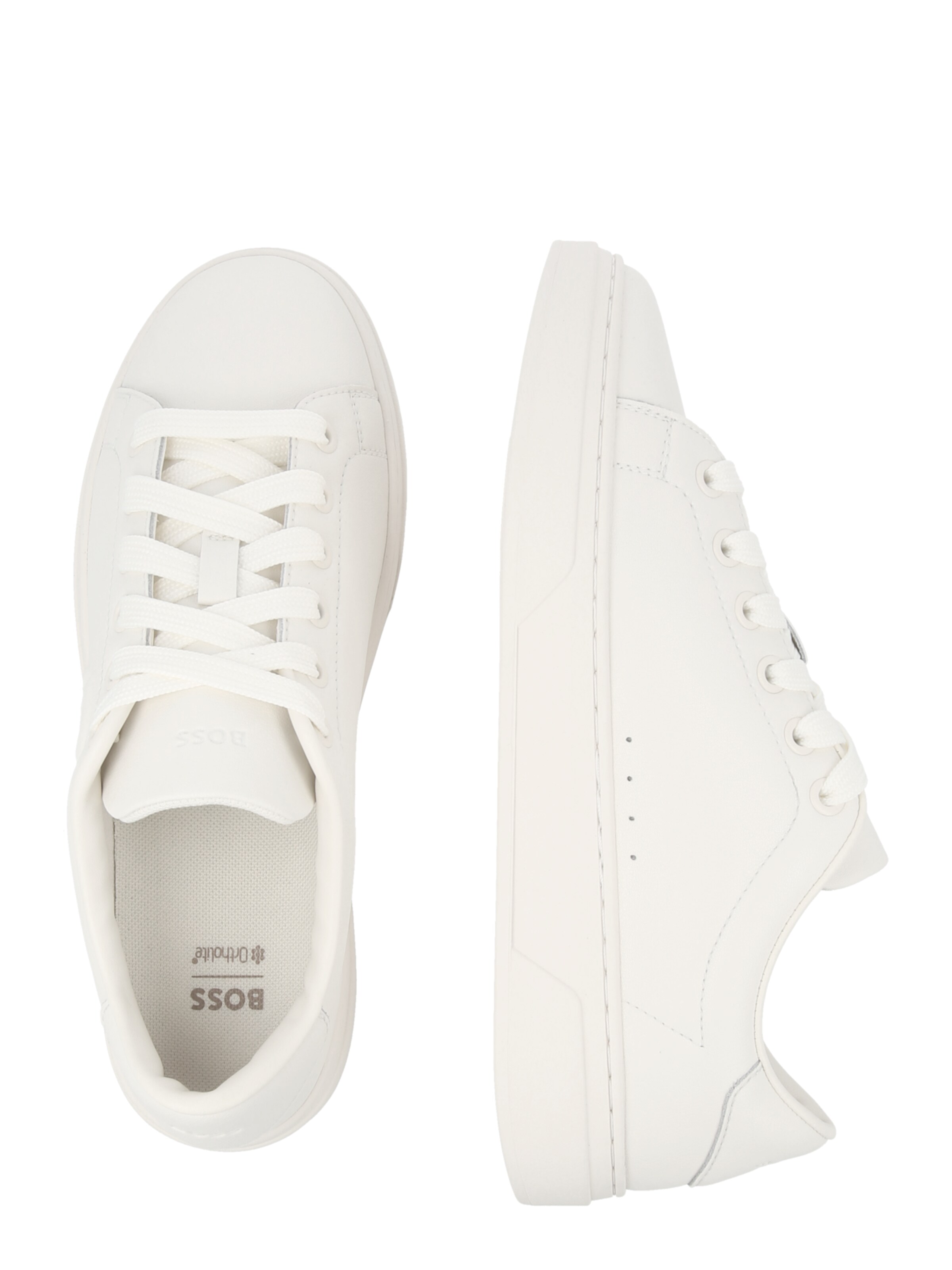 BOSS - Sapatilhas baixas 'Kieran' em branco