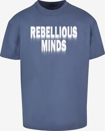 T-Shirt 'Rebellious Minds' Merchcode en bleu : devant