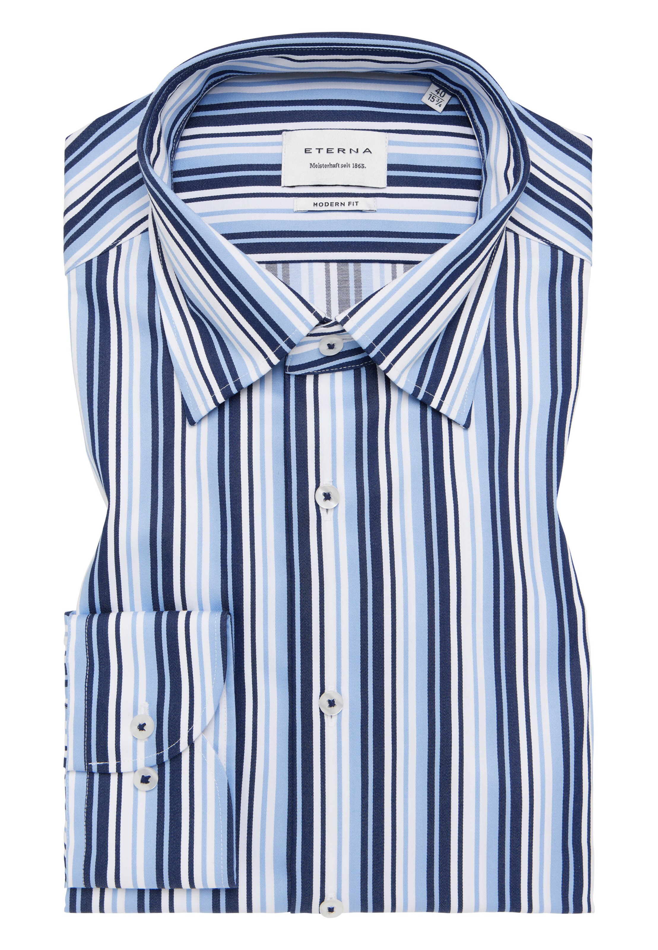 ETERNA Regular fit Business shirt ' MODERN FIT ' in Blue