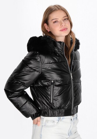 MYMO - Chaqueta de invierno en negro: frente