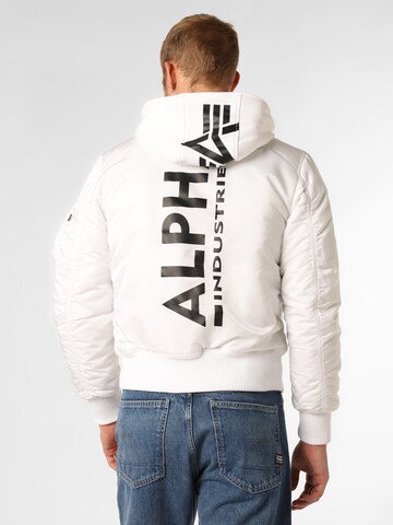 ALPHA INDUSTRIES Φθινοπωρινό και ανοιξιάτικο μπουφάν 'MA-1 ZH' σε λευκό: μπροστά