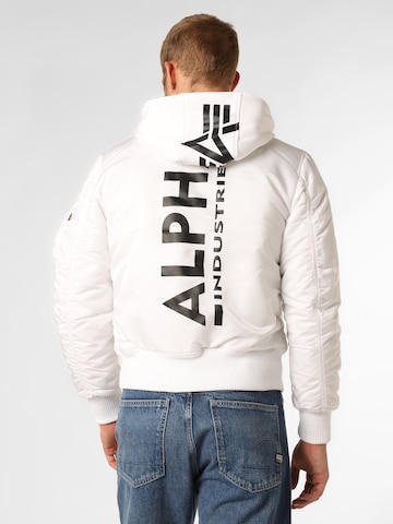 ALPHA INDUSTRIES Prehodna jakna 'MA-1 ZH' | bela barva: sprednja stran