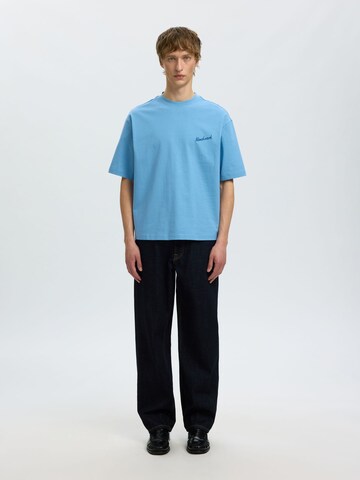 SELECTED - Camiseta en azul