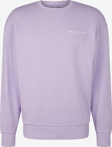 TOM TAILOR DENIM Sweatshirt i lila: framsida