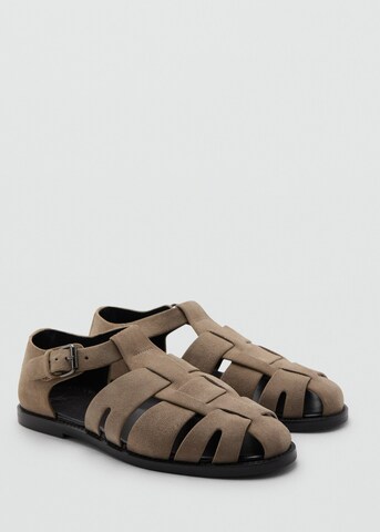 MANGO MAN Sandale 'Cangre' in Beige