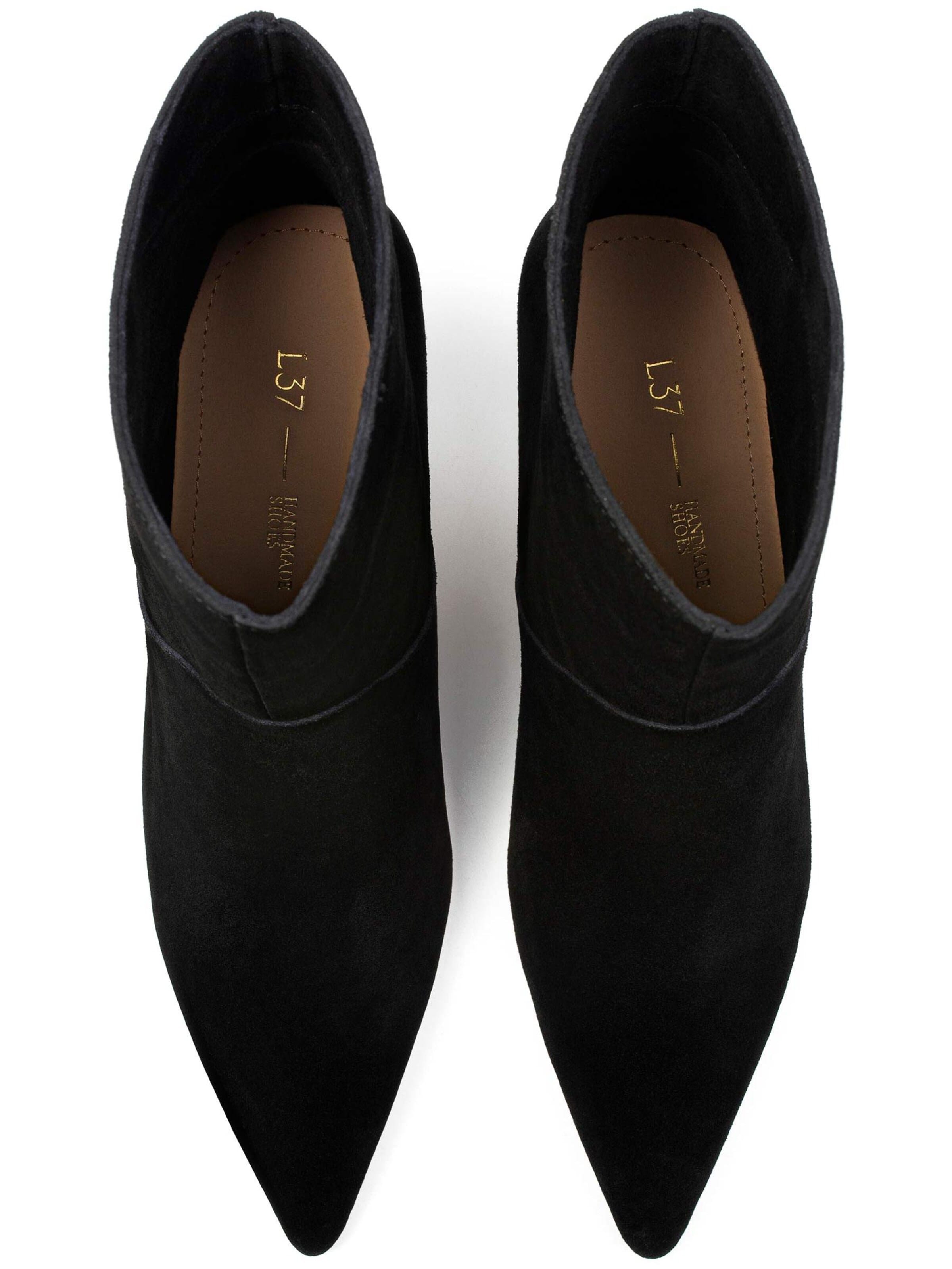 L37 HANDMADE SHOESGležnjače 'EVENT HORIZON' - crna boja