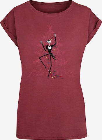 ABSOLUTE CULT Shirt 'The Nightmare Before Christmas - Tree' in Red: front