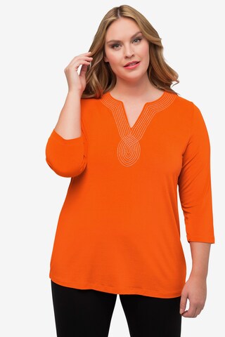 T-shirt Ulla Popken en orange : devant