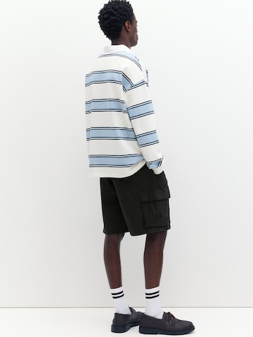 Pull&Bear Loosefit Kalhoty – černá