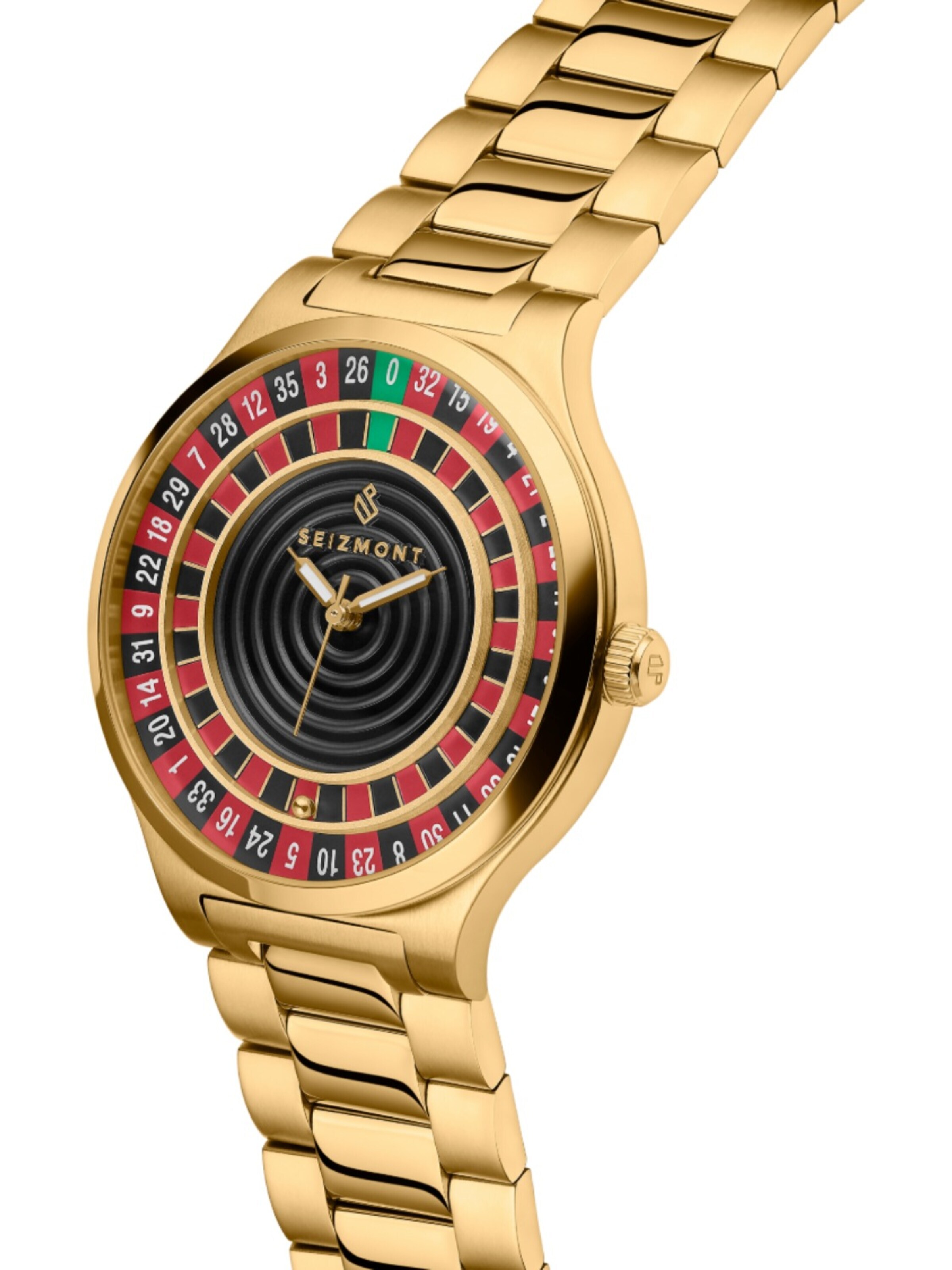Seizmont Analog Watch 'Ace' in Gold