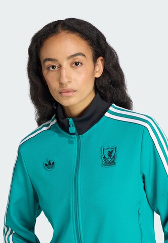ADIDAS ORIGINALS Sportief sweatvest 'FC Liverpool Terrace Icons' in Groen