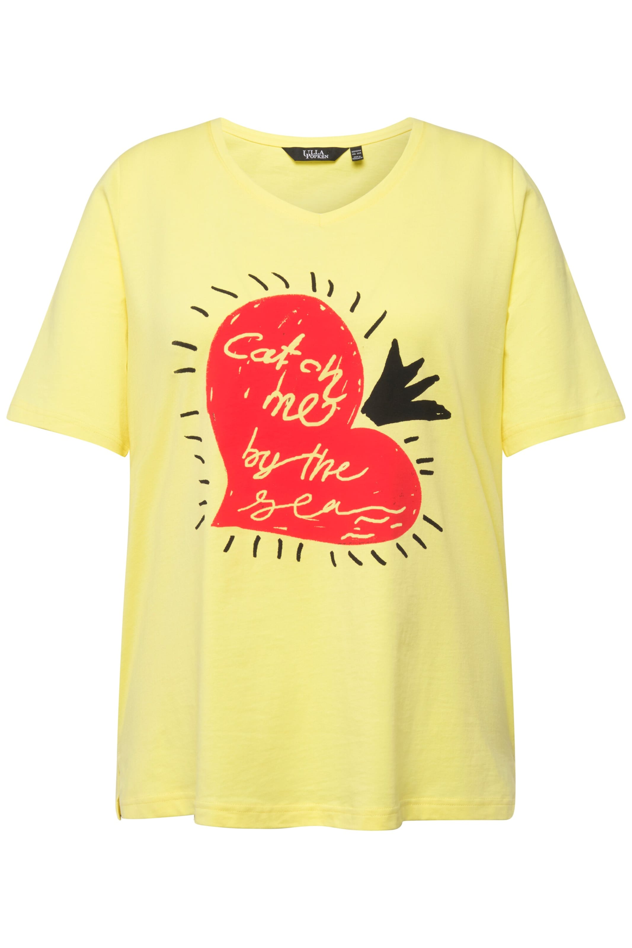 Ulla Popken Shirt in Gelb: Vorderseite