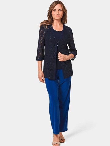 Goldner Blazer in Blau