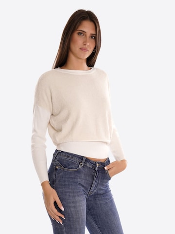 Pull-over 'Maglia' Yes Zee en blanc