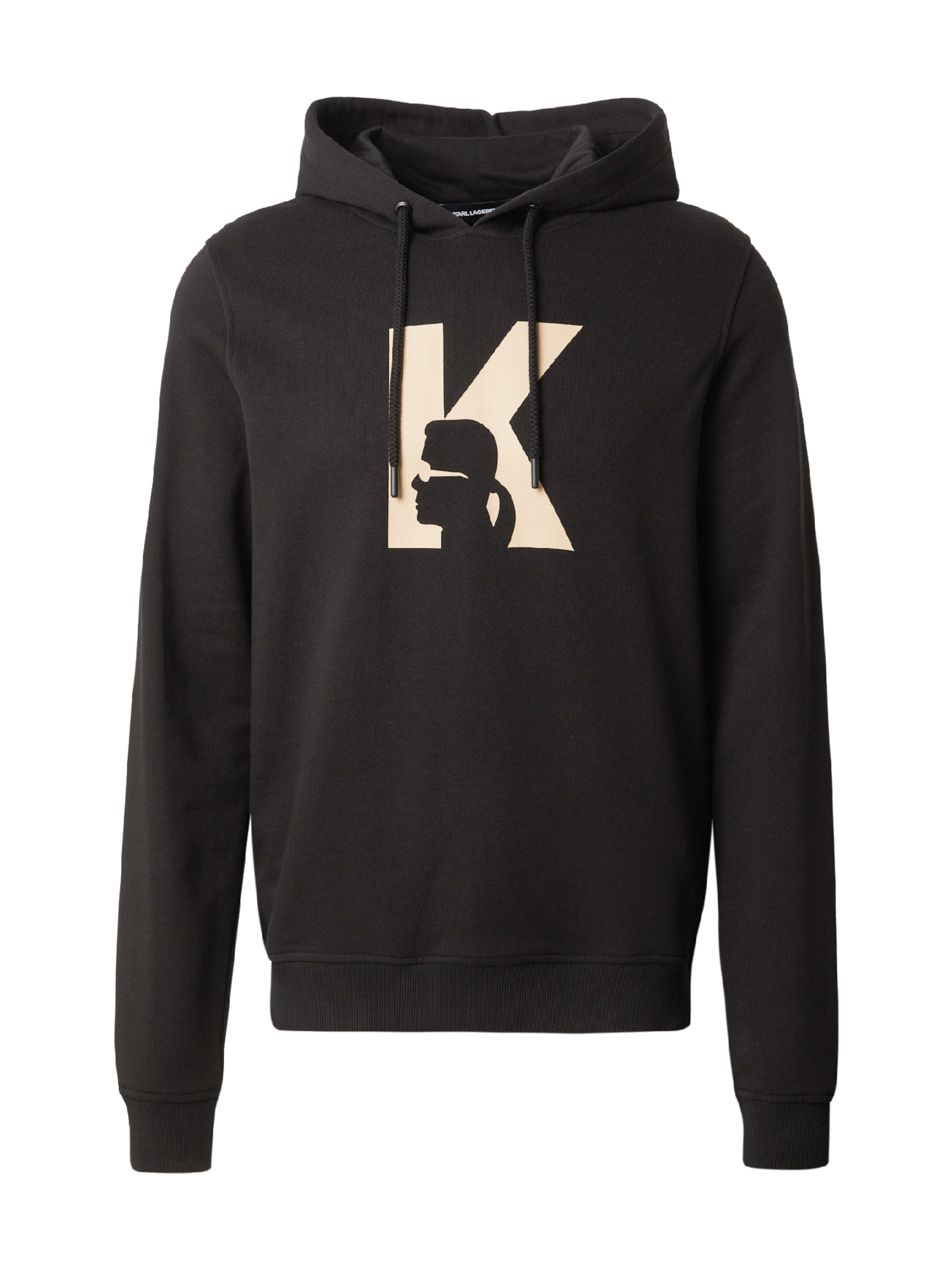 Karl Lagerfeld Sweatshirt in S in Beige / Black, Item view