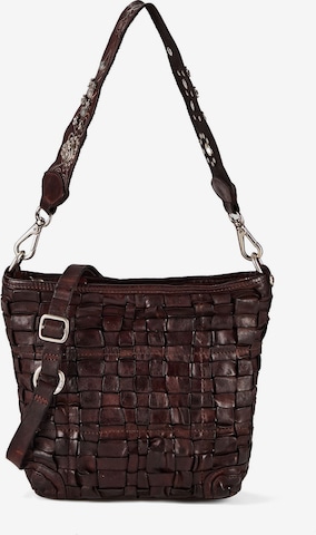 Campomaggi Schoudertas 'Beth' in Bruin: voorkant