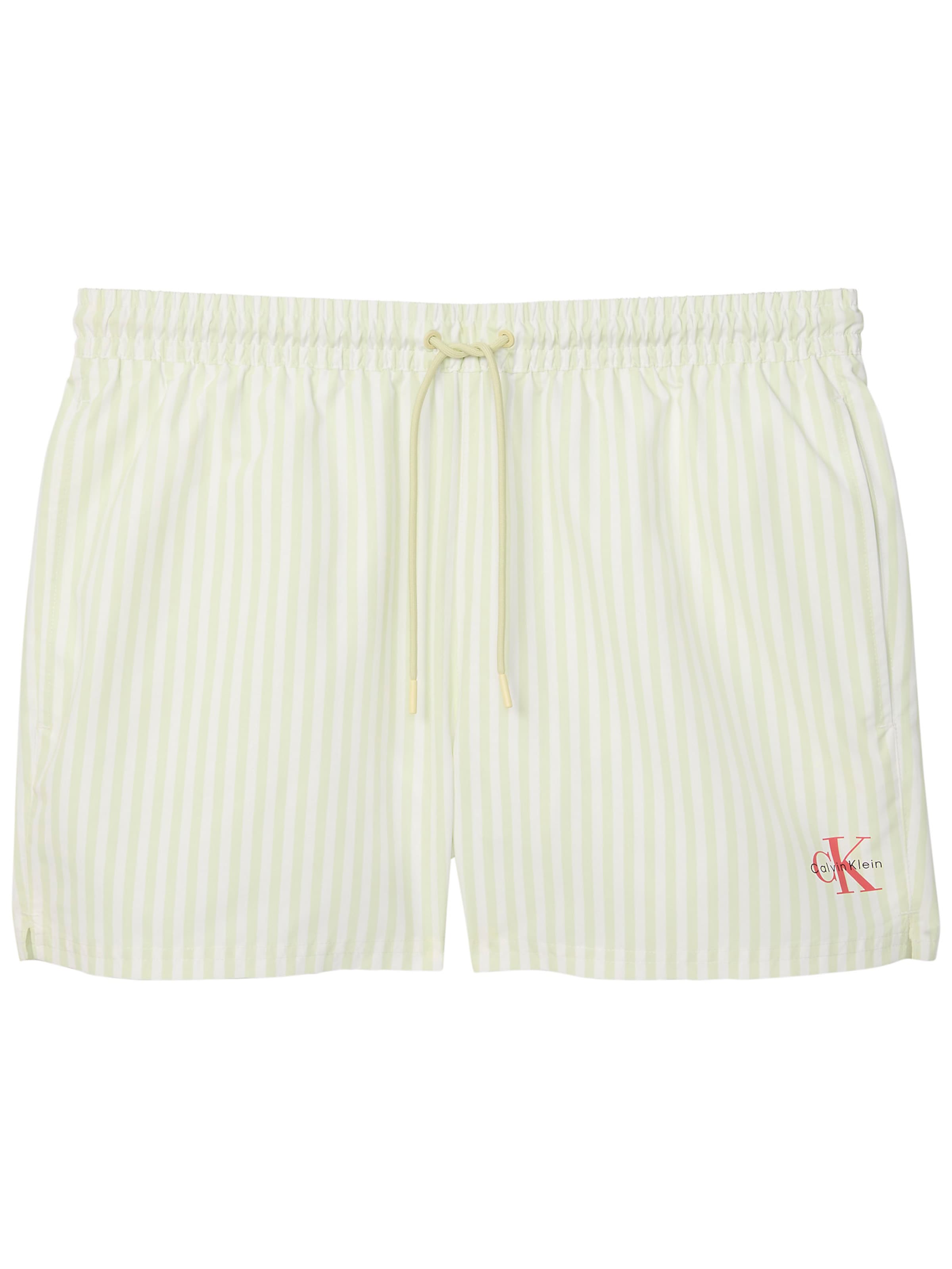 Shorts de bain Calvin Klein Swimwear en blanc : devant