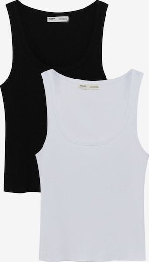 Pull&Bear Top in schwarz / weiß, Produktansicht