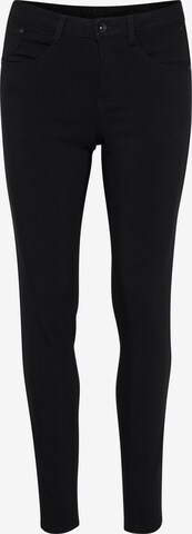 Cream Slim fit Pants 'Lani' in Black: front