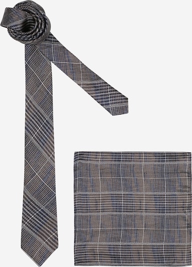 BURTON MENSWEAR LONDON Вратовръзка в нейви синьо / светлокафяво / сиво, Преглед на продукта