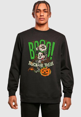 Sweat-shirt 'Mickey Mouse - Halloween Booo Trick Or Treat' ABSOLUTE CULT en noir : devant