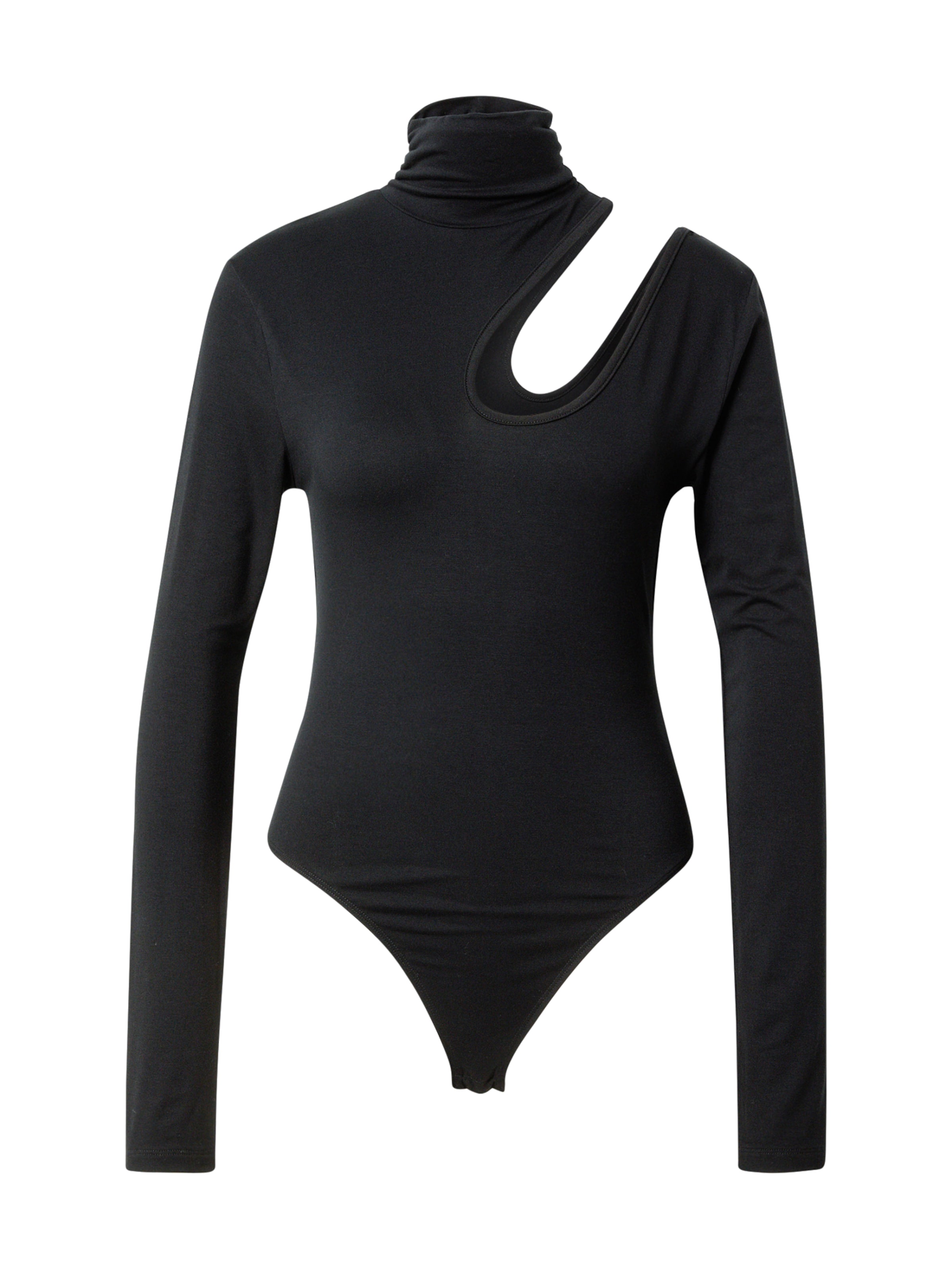 ABOUT YOU T-shirtbody 'Silvana' i svart: framsida