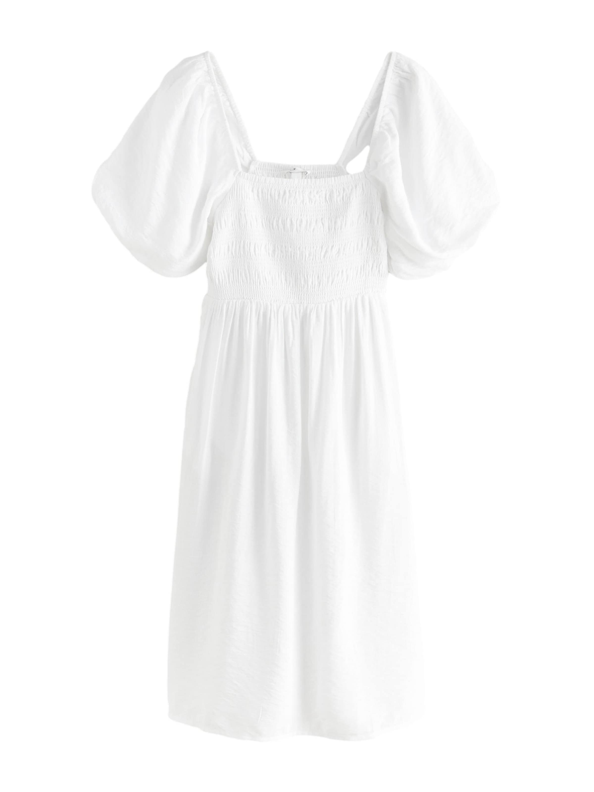 Next Letní šaty – bílá: přední strana