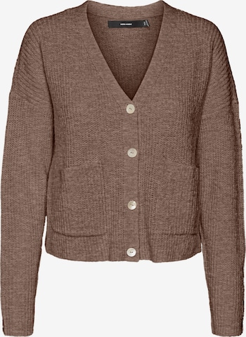 VERO MODA Strickjacke 'MILI' in Braun: predná strana