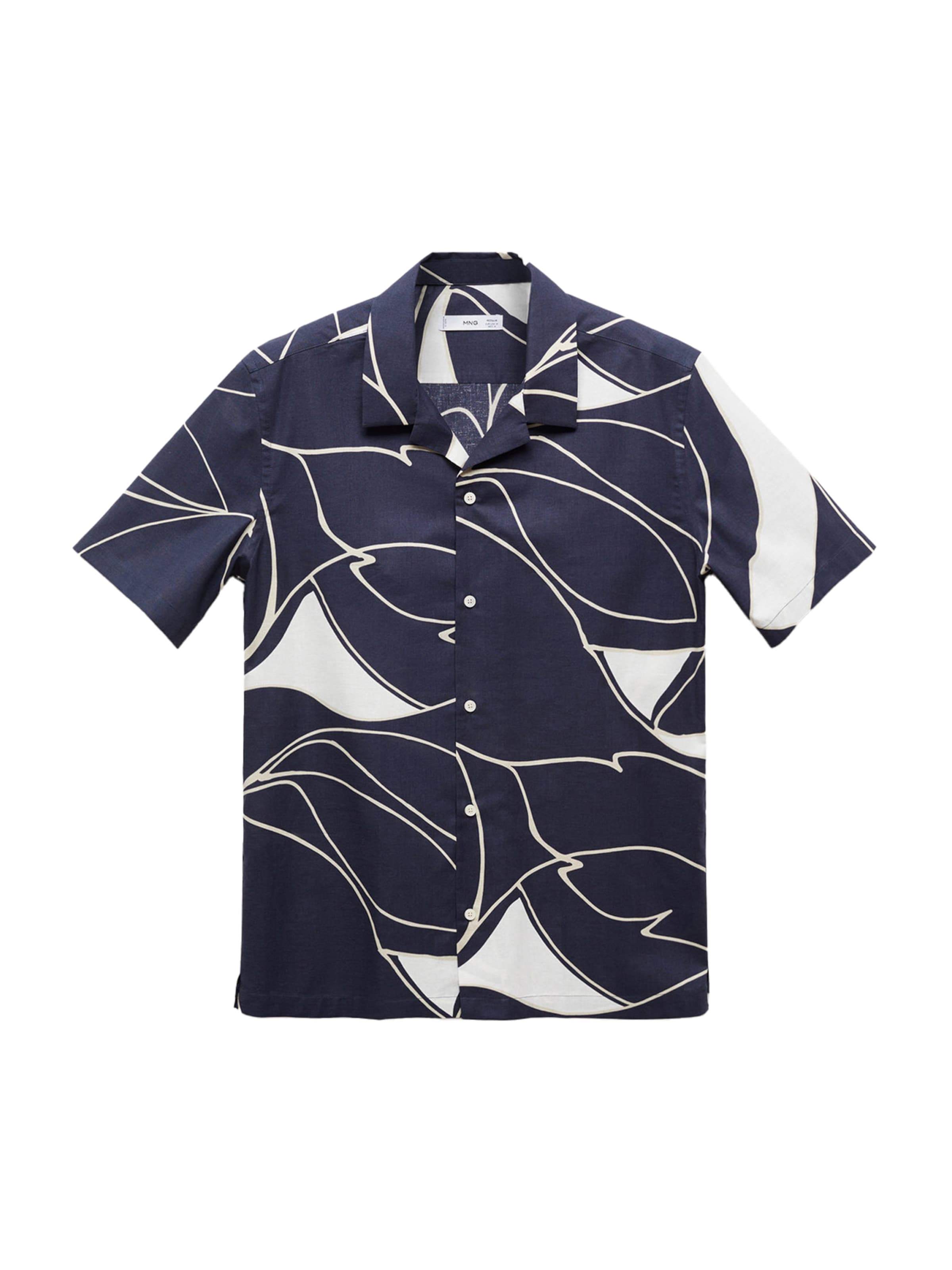 MANGO MAN Regular Fit Paita 'Tropez' värissä sininen: etupuoli