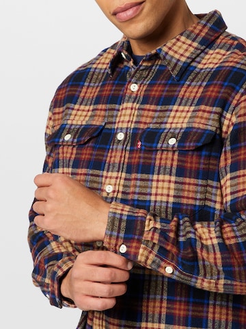 LEVI'S ® - Comfort Fit Camisa 'Jackson Worker' em castanho