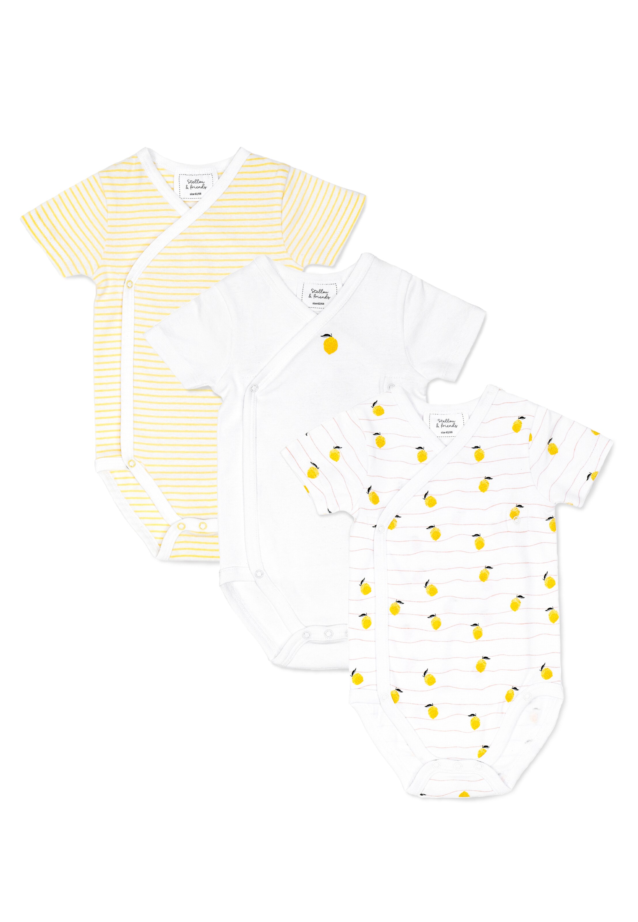 Stellou & Friends Rompertje/body in Wit: voorkant