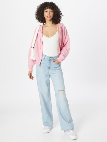 GAP Zip-Up Hoodie in Pink