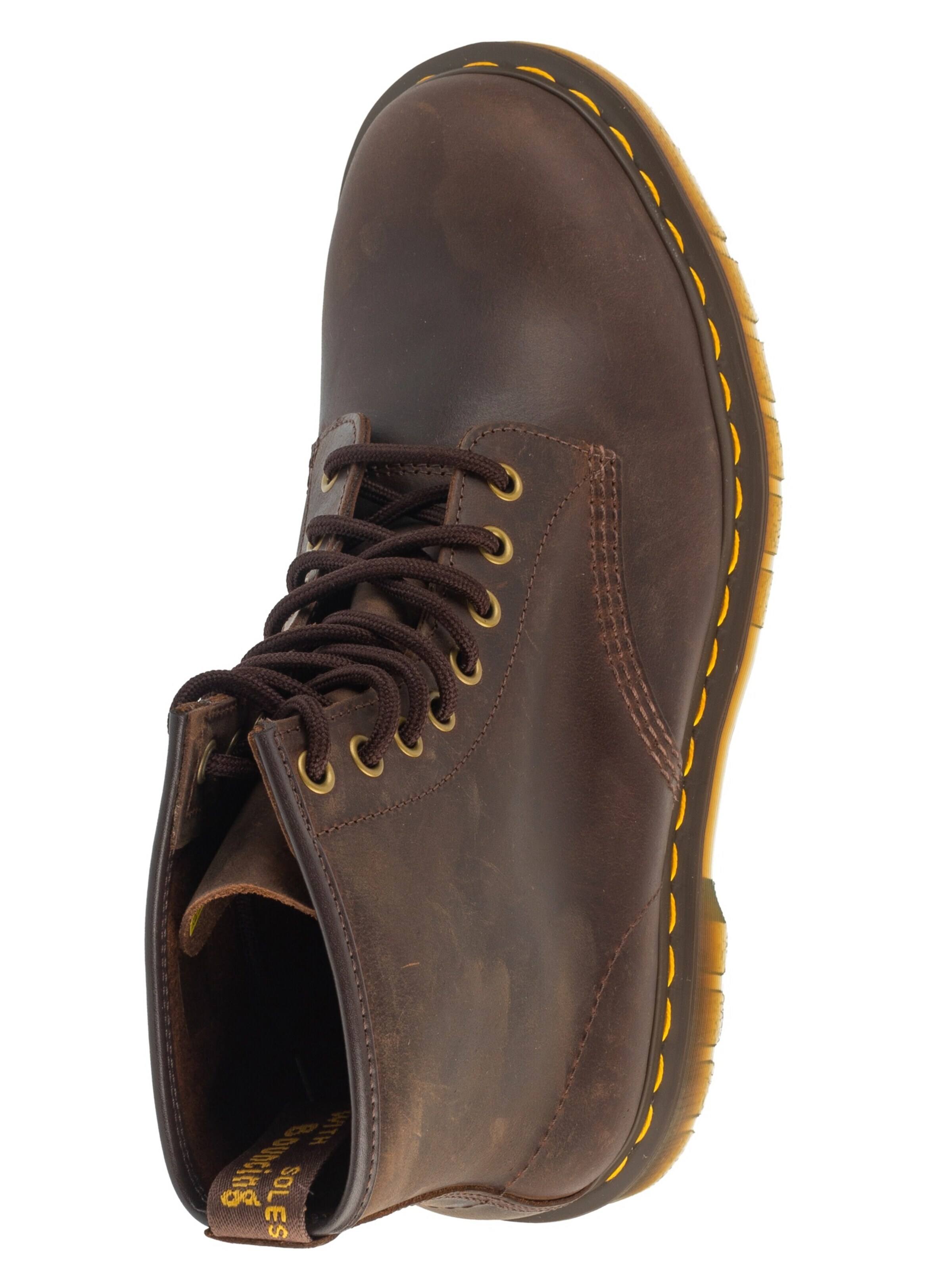 Dr. Martens Booties '1460 Crazy Horse' in Brown