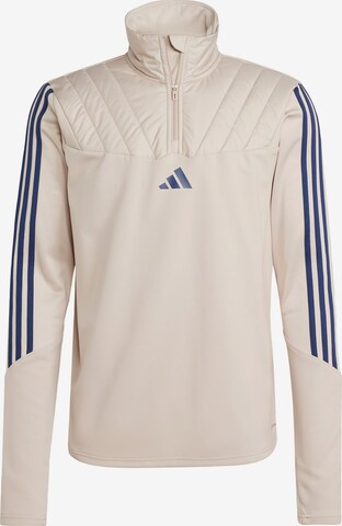 ADIDAS PERFORMANCE Athletic Sweatshirt 'Tiro 23 Club' in Beige: front