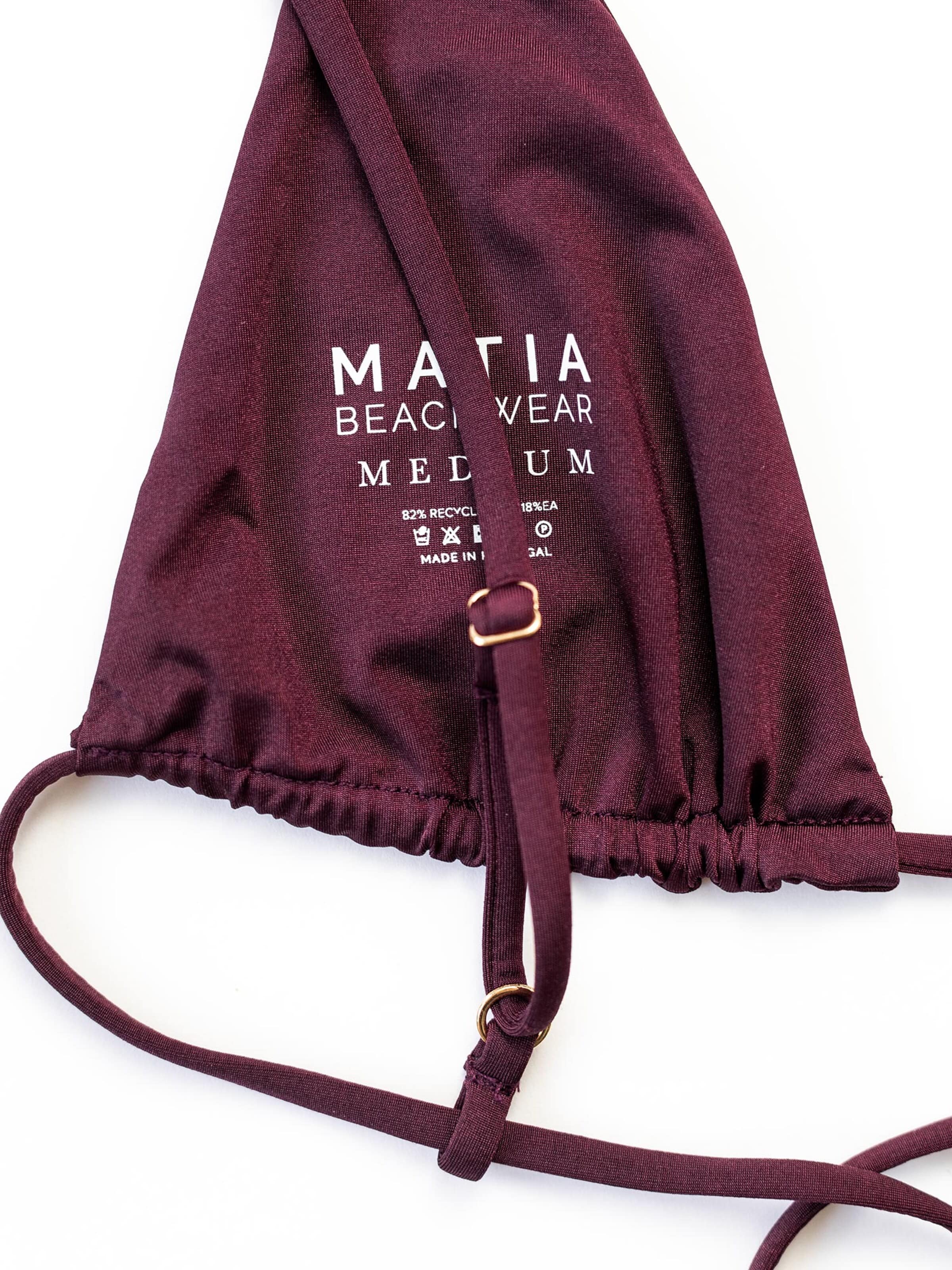 Matia Beachwear Triangle Bikini 'Ella II Grape' in Purple