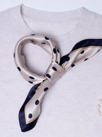 MayTree Scarf 'Seidentuch Punkte klein' in Beige