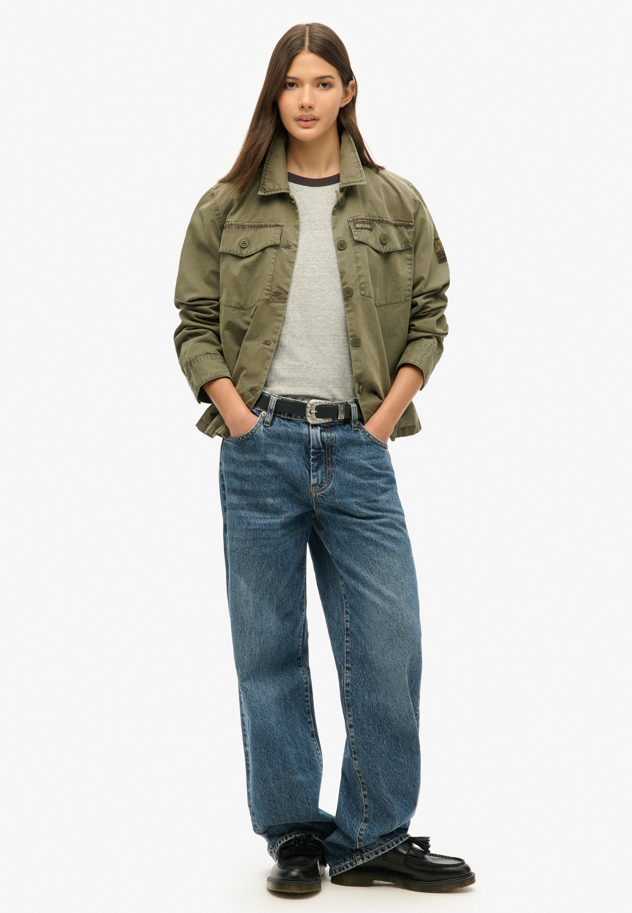 Superdry T-Shirt 'Essential' in Grau