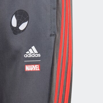 ADIDAS PERFORMANCE Slim fit Workout Pants 'Marvel Spider-Man' in Grey