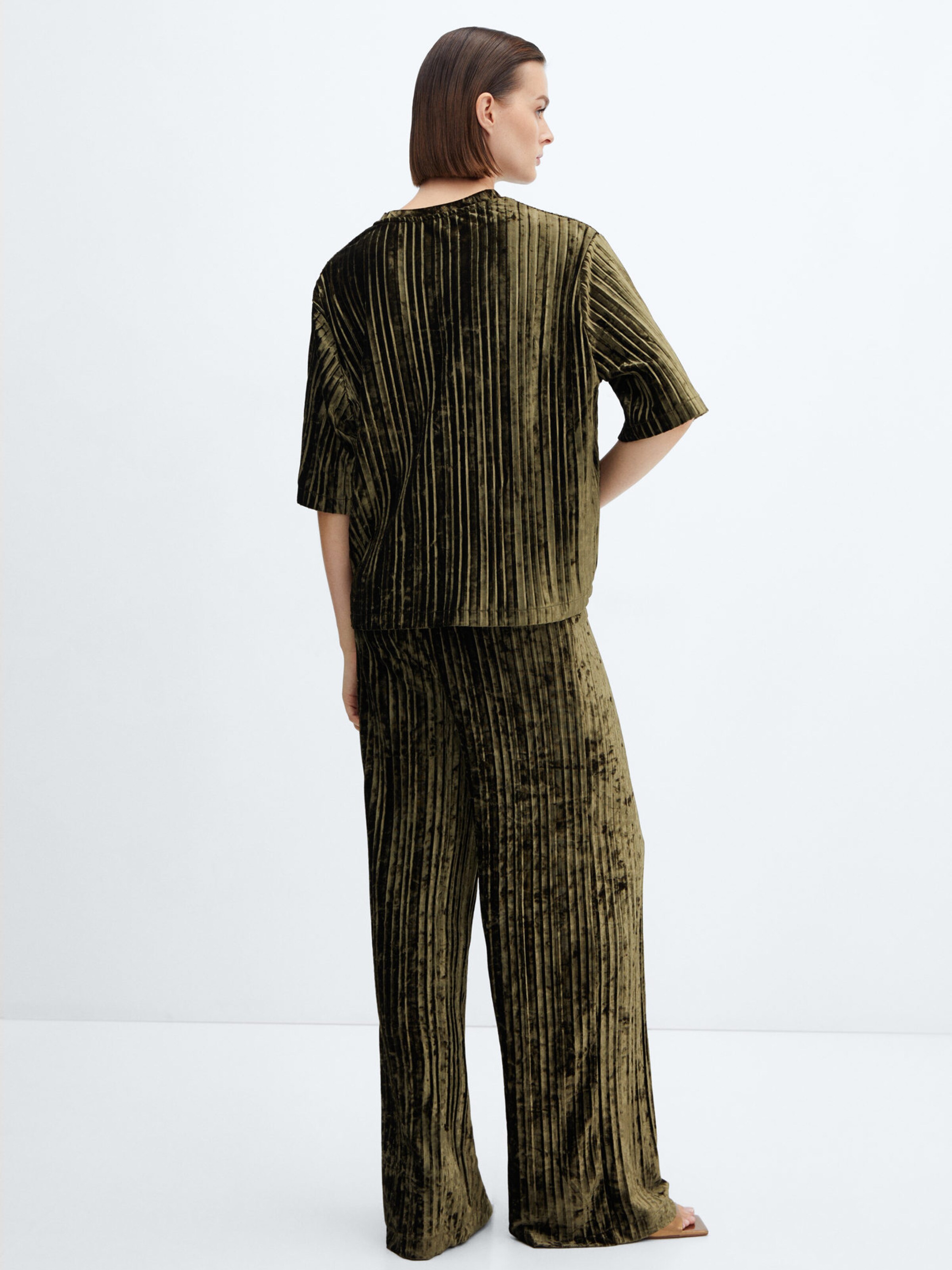 Mango pantalon vert hotsell