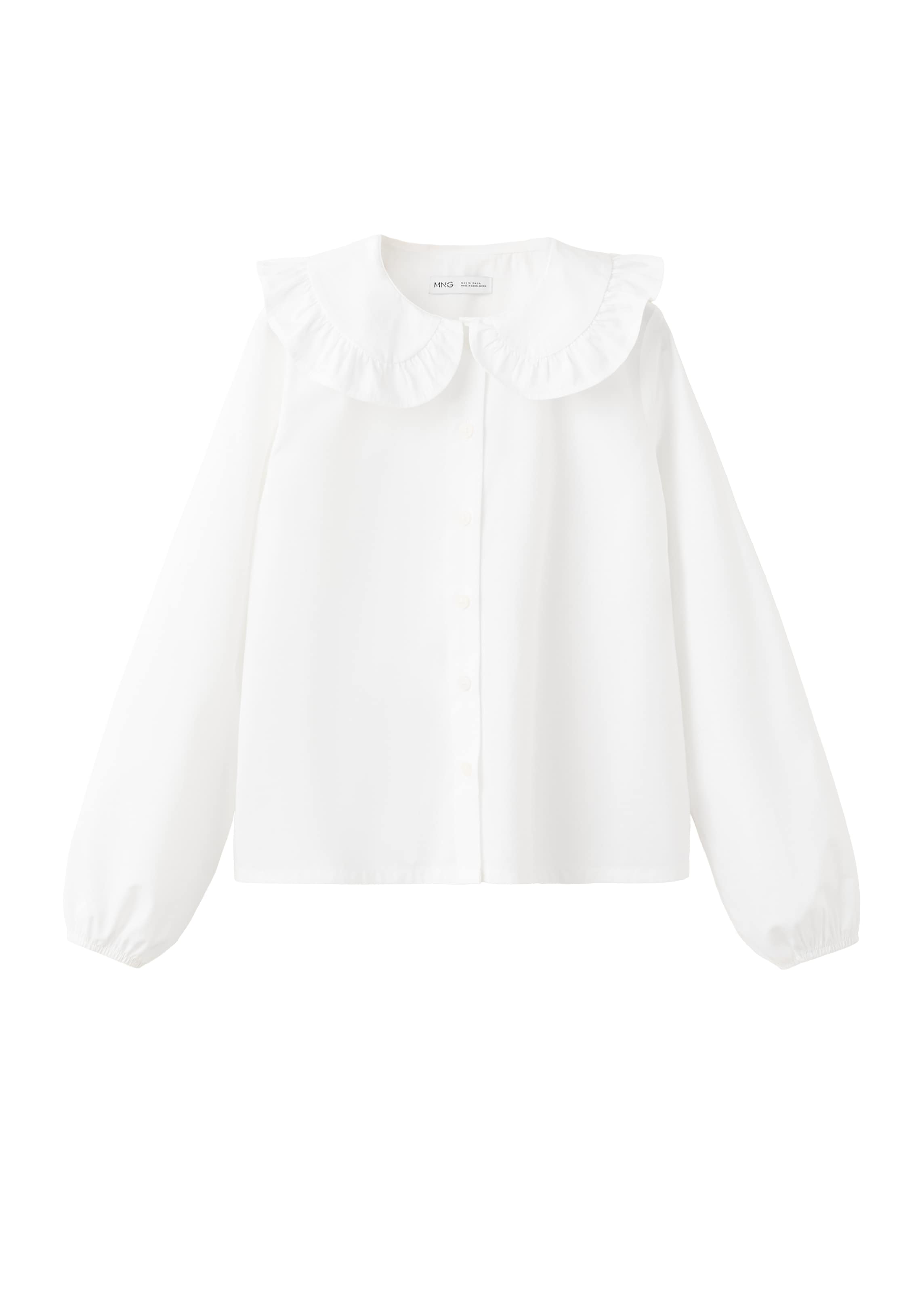 Chemisier 'CARMEN' MANGO KIDS en blanc : devant
